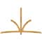 Ekena Millwork Davenport Rough Sawn Timber Gable Bracket, Western Red Cedar, 108"W x 68"H x 4"D x 4"F, 15/12 Pitch GBW108X68X0404DAV00RWR - alternate 1